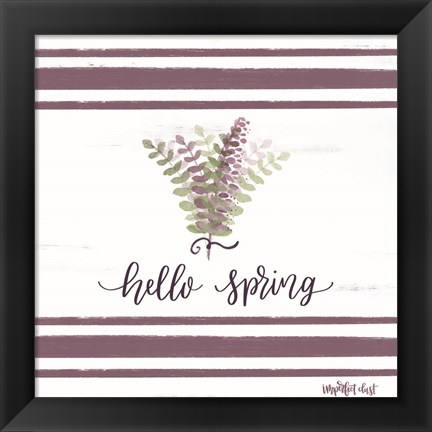 Framed Hello Spring Print