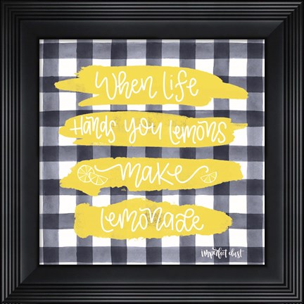 Framed Make Lemonade Print