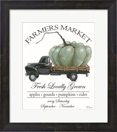 Framed Farmers Market Truck Print