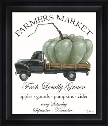 Framed Farmers Market Truck Print
