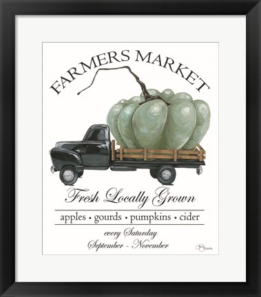 Framed Farmers Market Truck Print