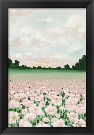 Framed Pink Poppies Print