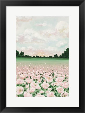 Framed Pink Poppies Print