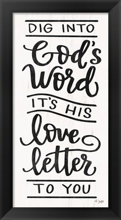 Framed God&#39;s Word Print