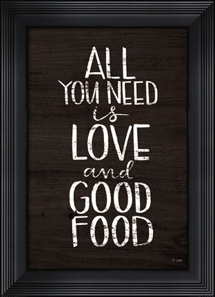 Framed Good Food Print
