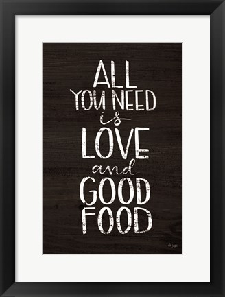 Framed Good Food Print