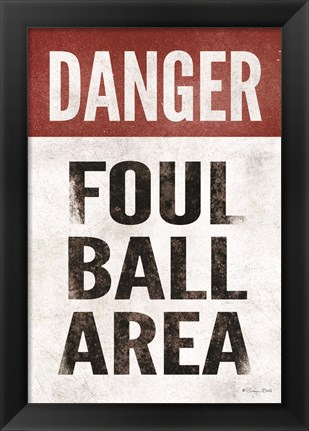 Framed Foul Ball Area Print