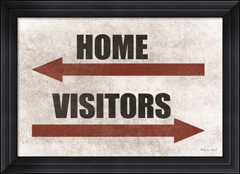 Framed Home &amp; Visitors Print