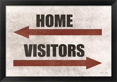 Framed Home &amp; Visitors Print