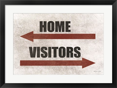 Framed Home &amp; Visitors Print