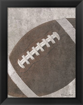 Framed Sports Ball - Football Print