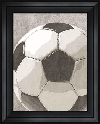 Framed Sports Ball - Soccer Print