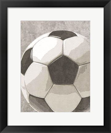 Framed Sports Ball - Soccer Print