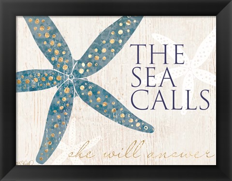 Framed Sea Calls Print