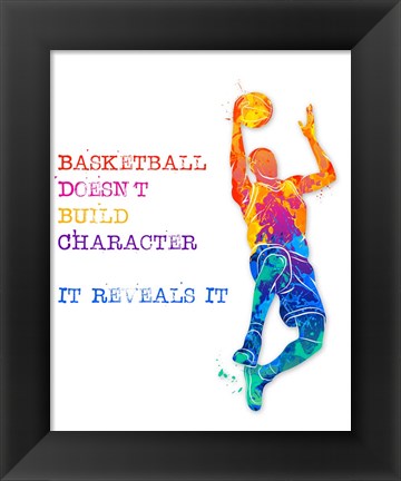 Framed Basketball 1 Print