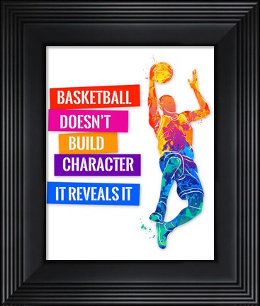 Framed Basketball 2 Print