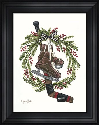 Framed Vintage Hockey Set Print
