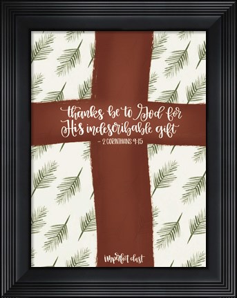 Framed Indescribable Gift Print
