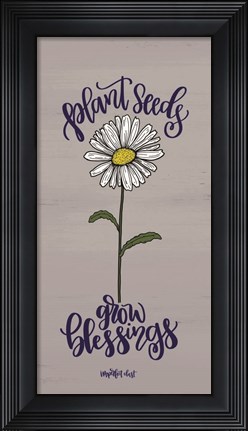 Framed Plant Seeds Print