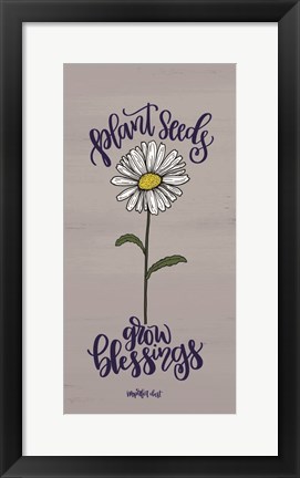 Framed Plant Seeds Print