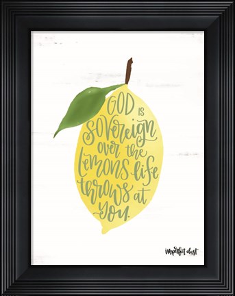 Framed God is Sovereign Print