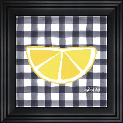 Framed Half Lemon Print