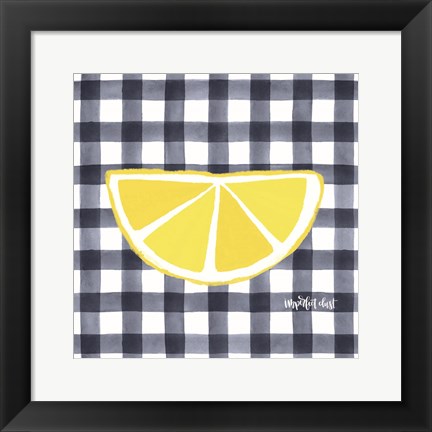 Framed Half Lemon Print