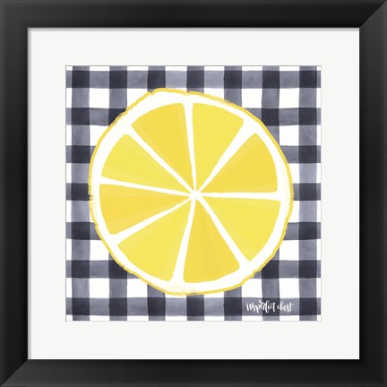 Framed Lemon Slice Print