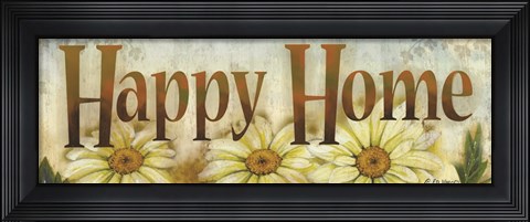 Framed Happy Home Print