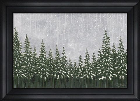 Framed Snowy Forest Print