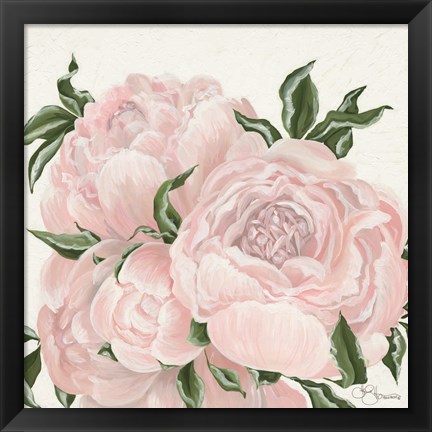 Framed Pink Flowers Print