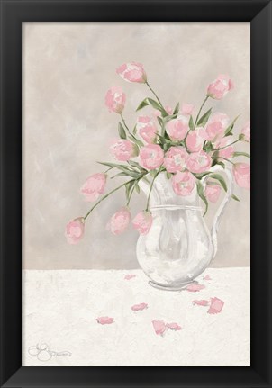 Framed Pink Tulips Print