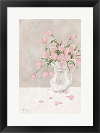 Framed Pink Tulips Print