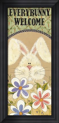 Framed Every Bunny Welcome Print