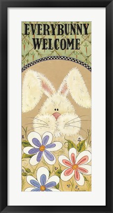 Framed Every Bunny Welcome Print