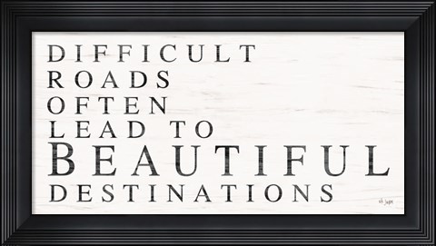 Framed Beautiful Destinations Print