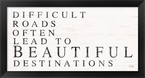 Framed Beautiful Destinations Print