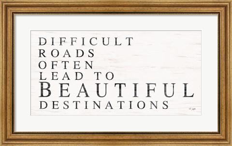 Framed Beautiful Destinations Print