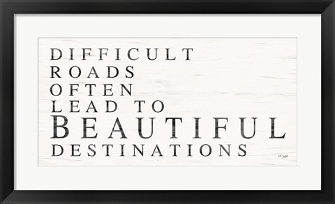 Framed Beautiful Destinations Print