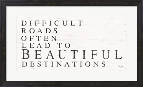 Framed Beautiful Destinations Print