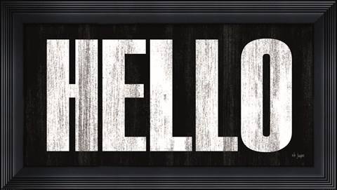 Framed HELLO Print