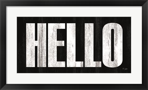 Framed HELLO Print