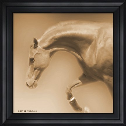 Framed Arch Sepia Print