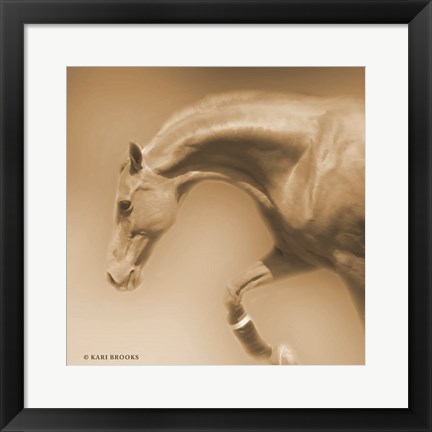 Framed Arch Sepia Print