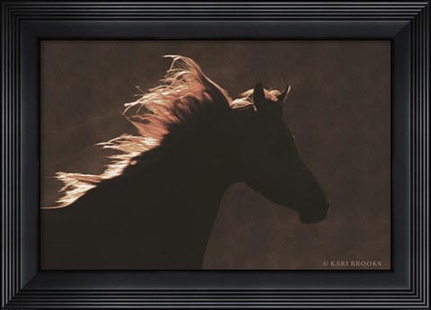Framed Golden Angel Print