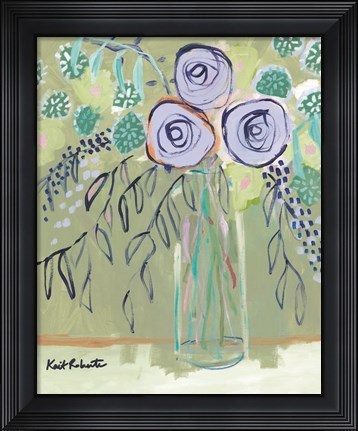 Framed Flower Lady Print