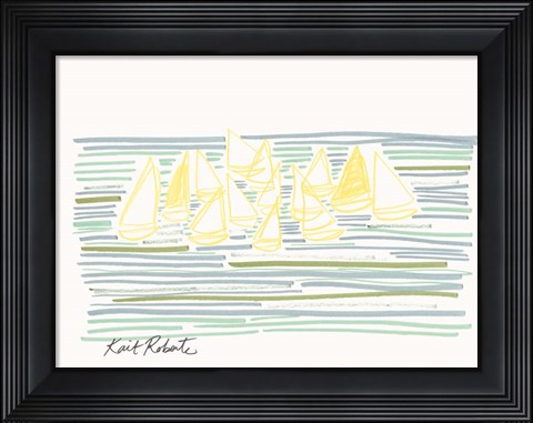 Framed Sunday at Sea Print