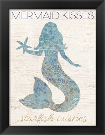 Framed Mermaid Kisses Print