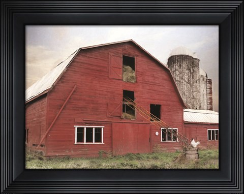 Framed Hay Filled Barn Print