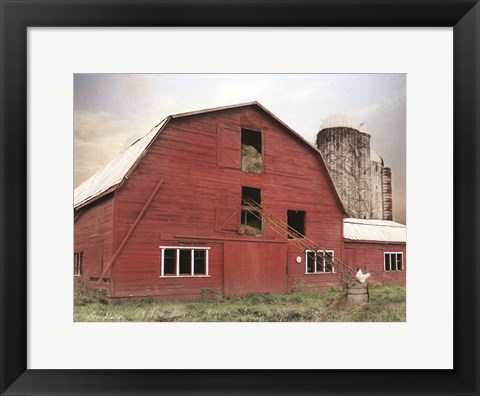 Framed Hay Filled Barn Print